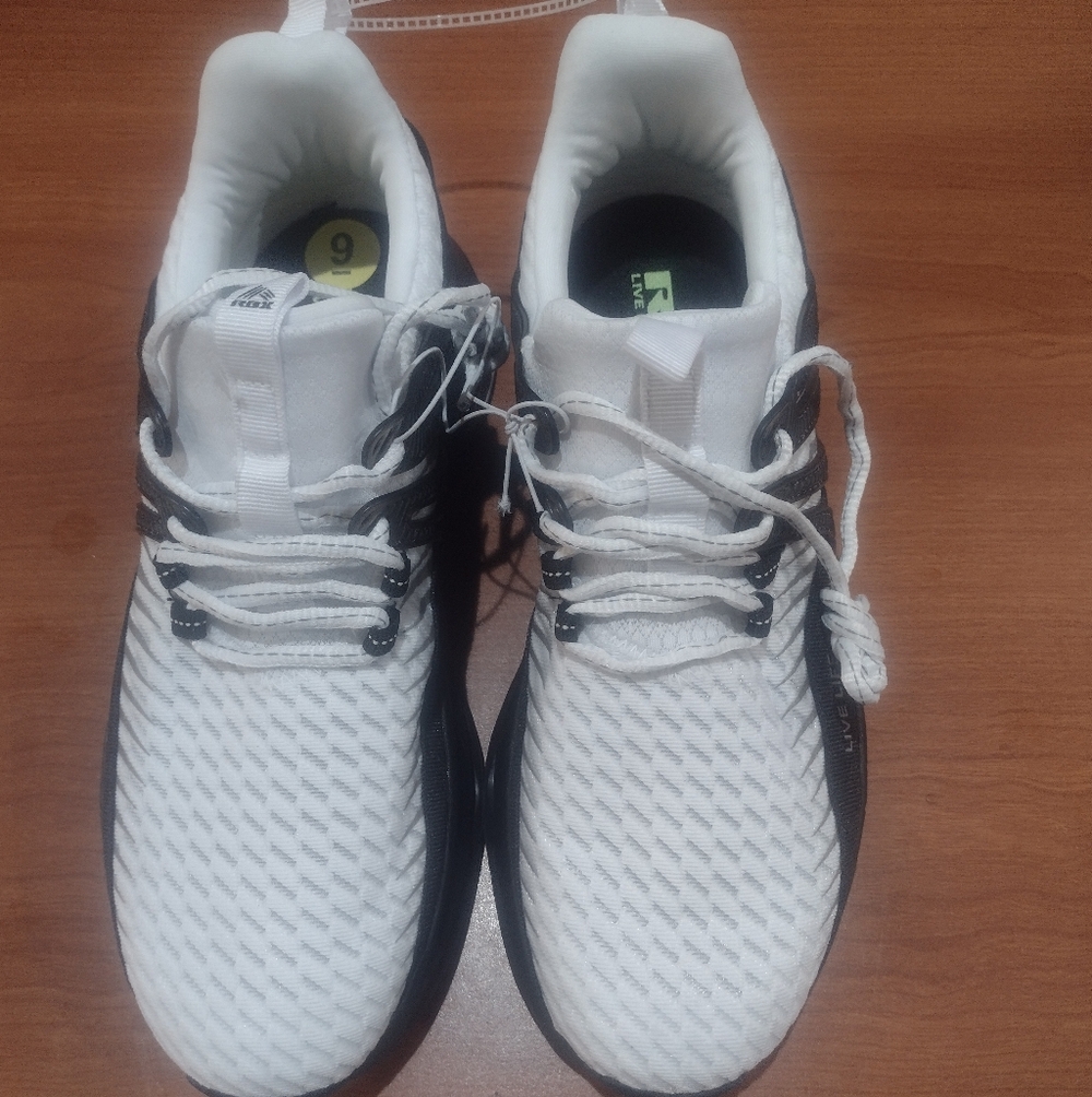 RBX Men’s White and Black Performance Running Sneakers